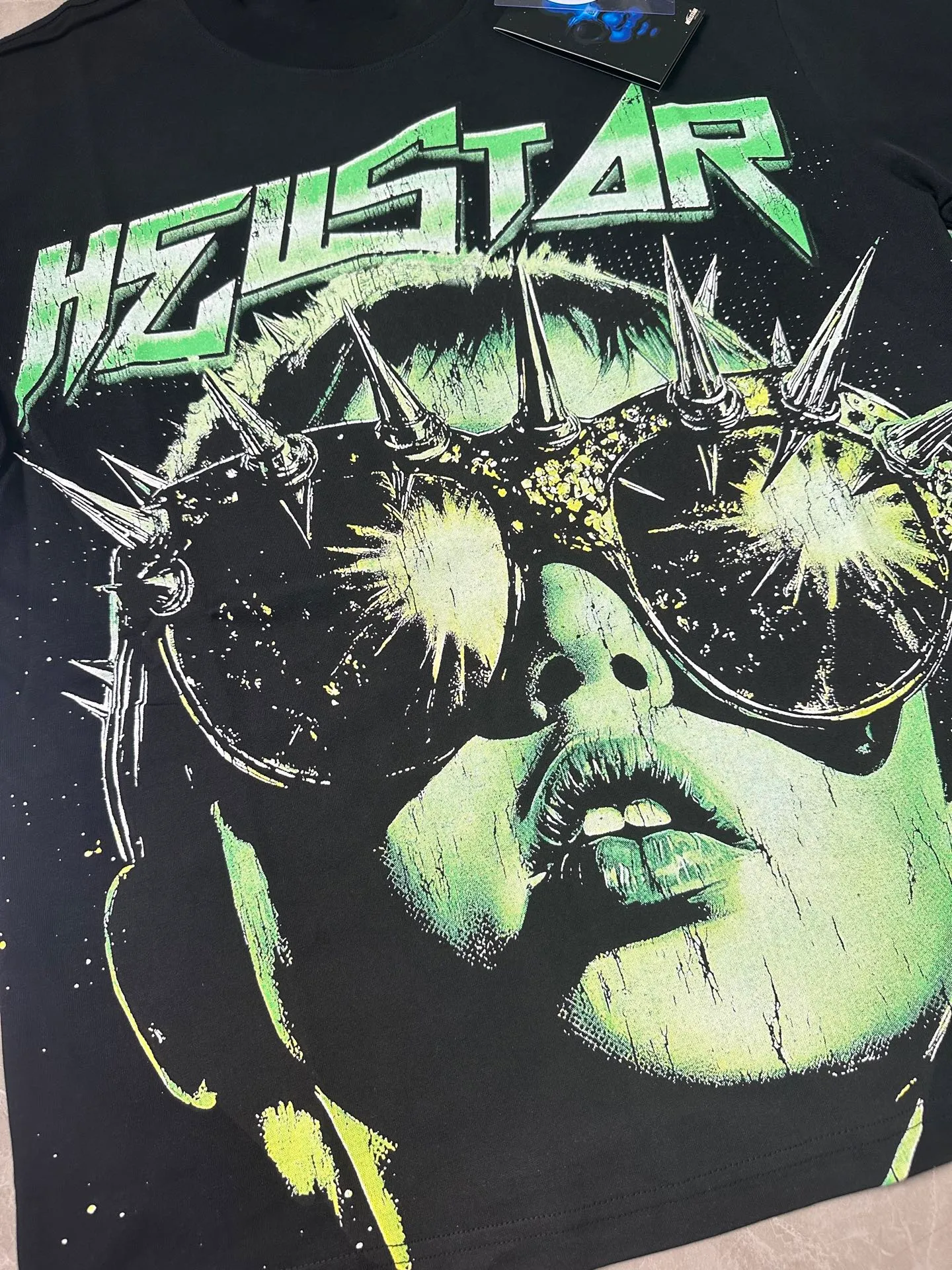 783# /Black In Stock Hellstar 、 T （fabric):32 240 Sizes（size）：S-M- L- X L （colour）： 、Black